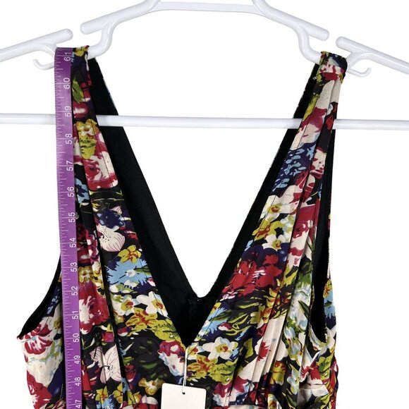 NWT Ever Pretty Womens 16 Floral Chiffon Babydoll Maxi Dress Empire Waist Fairy - Picture 12 of 16